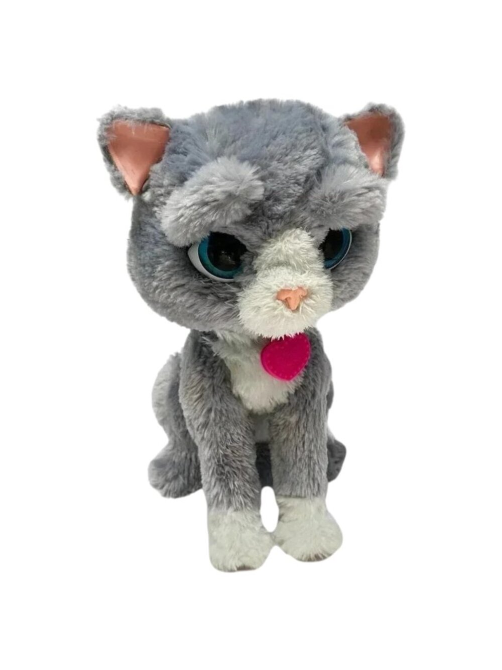 Hasbro FurReal Friends Cat Bootsie Gray Interactive  Plush 12 in Works‎